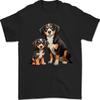 Entlebucher Met Puppy Hond Unisex T-shirt 100% Katoen