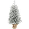 Mini Artificial Christmas Tree 90 Cm Artificial Fir Tree with Snow, 486 Tips Cement Base Linen Cover