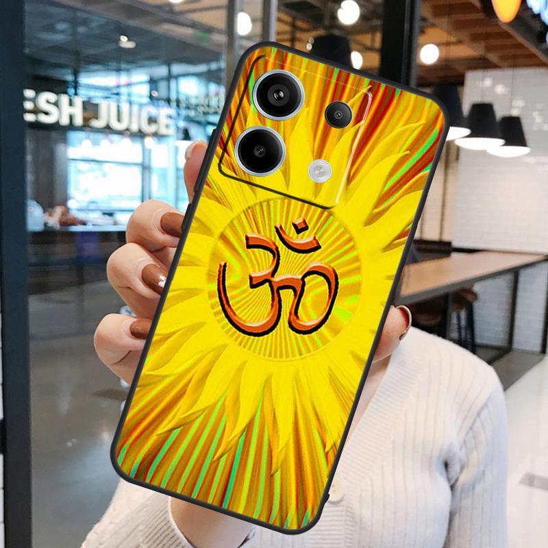 Aum Om Yoga Symbol Case For Xiaomi Redmi Note 14 Pro 10 11 12 13 15 Pro Plus Redmi 15C 14C 10C 12C 13C 15 Cover