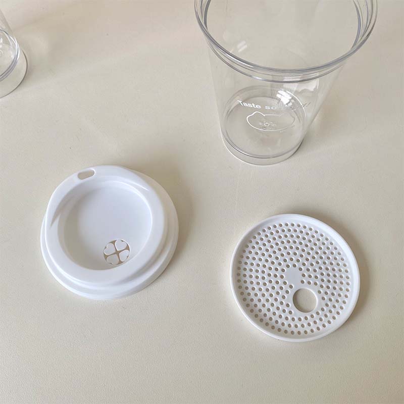 Koreański Prosty Kubek na Iced Americano Tritan Plastikowa Butelka na Wodę Dla Kobiet Przezroczysty Kubek do Kawy Biuro Mleko Herbata Matcha Napój