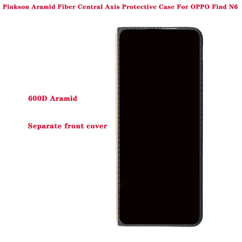 Pinkson Aramid Fiber Central Axis Protective Case For OPPO Find N6 Durable Case Cover with Unique Design Super Thin And Light
