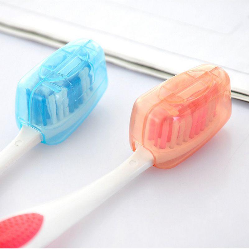 Travel Toothbrush Head Covers Toothbrush Protector Cap Portable Plastic Case Dustproof for Home Bathroom School Camping