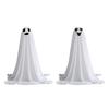 Halloween Ghost Decoration Outdoor DIY Large Lighted Cloth Ghosts with String Lights Spooky Standing White Ghost for Garden Patio Front Porch