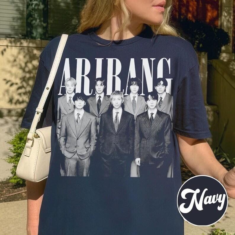 Arirang Bangtan Boys Vintage Comfort Color T-shirt Kpop 2026 Tour Tee Shirt Women Men Bangtan Boys Arirang Graphic Oversized Y2k Clothing