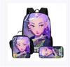 Student Schoolbag Cartoon Backpack Set 3D Digital Printing Backpack