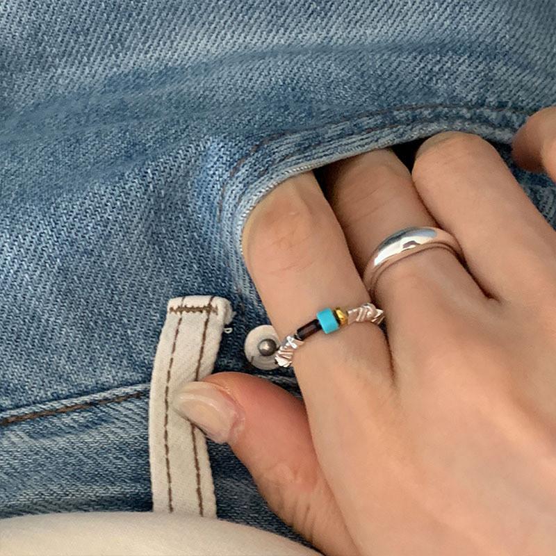 Trendy Korean Style Geometric Copper Ring For Women Elegant Simple Design Unique Fashion Statement