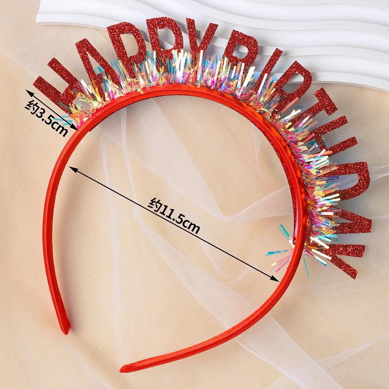 Irisierendes Diamantperlen-Geburtstags-Stirnband & Hut Party-Accessoires