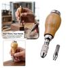 Extra Collet Hand Drill Pin Vise Wooden Comfort Shape Handle Twist Drill Bits  Watch Making
