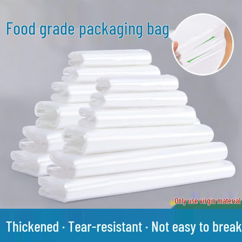 Vest-Style Food Plastic Packing Bags 18x29x9 cm