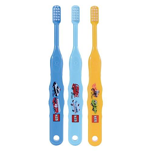 [Dental Clinic Product] Ci 503 Tomica Toothbrushes X 12, Small (Soft), for Infants and Early Elementary Schoolers, Blue, Light Blue, Yellow