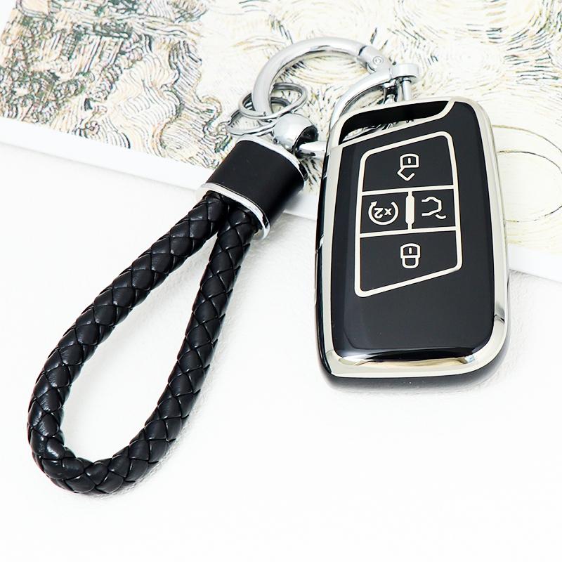 5 Button TPU Smart Key Case Cover for Volkswagen VW 2018 Atlas Tiguan Golf 7 Magotan Fob Remote Holder Shell Keychain