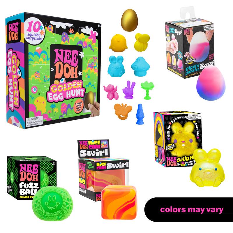 NeeDoh Stress Relief 5-Piece Squeeze Toy Set for Kids