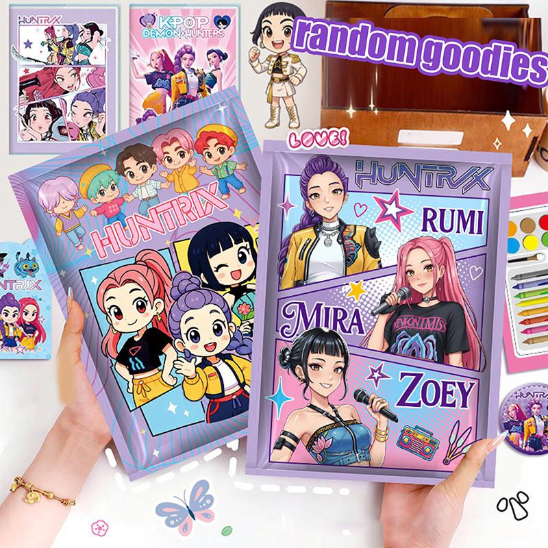 Kpop Demon Hunters Stationery Blind Bag Set Cute Surprise School Supplies Mystery Anime Study Gift Pack For Students & Fans