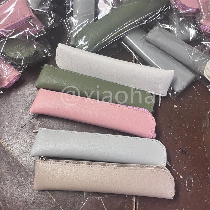 Custom PU Multi-functional Pen Sleeve - Personalized Stationery Storage Bag, Logo Printable