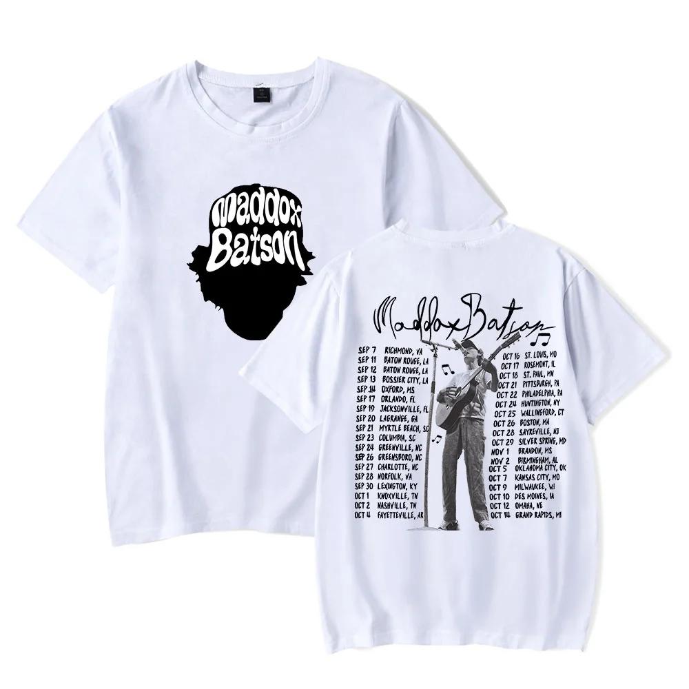 Maddox Batson Tour 2025 Merch TShirts Women Unisex Cosplay Streetwear Tops Short Sleeve Tee S