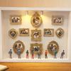 DIY Mini-Museum Silhouette Box, Familien-Erinnerungs-Po Vitrinenrahmen Silhouette Box mit Licht, Mini-Rahmen & Figuren