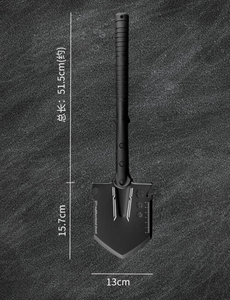 Multifunctional Outdoor Ordnance Shovel Camping Shovel Martensite Stainless Steel Vehicle Manganese Steel Ordnance Shovel