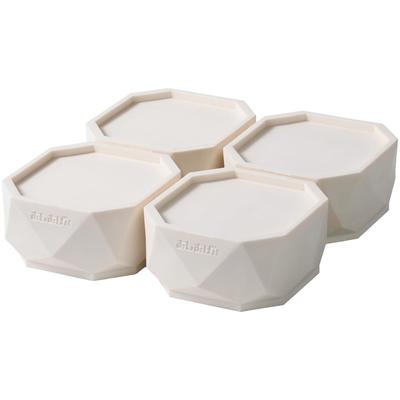 Tuft Washing Machine Raised and Rubber Platform, Anti-Vibration Soundproof, Height-Adjustable Mats, 4-Piece Set, TFi-9045