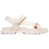 Coach Sport Leather Open Toe Flat Slide Sandals Women Sandals Chalk-White CAP70-CHK