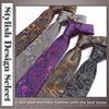 EINE BESCHRÄNKUNG Business Paisley Uni Stilvoll für NK004 Krawatte, Muster, Herren, (Rosa)