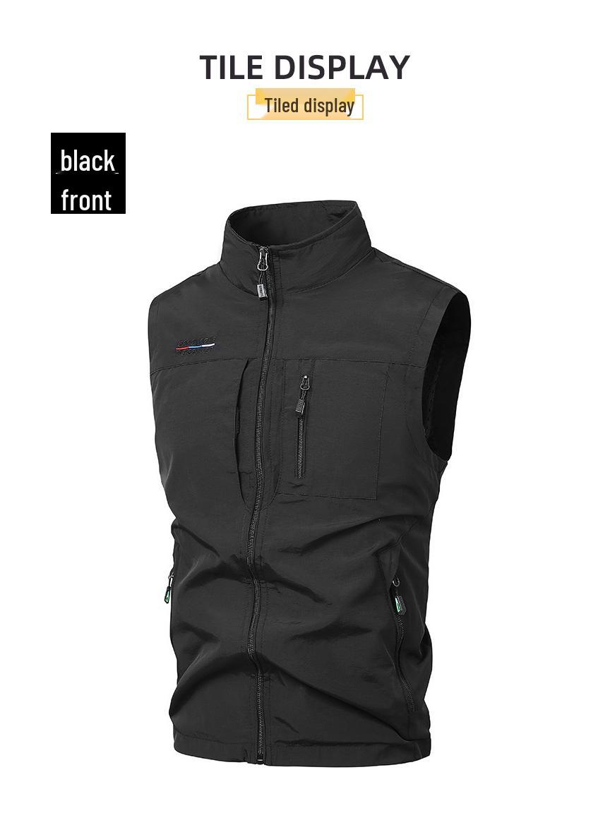 

Cross-Season Men s Multi-Pocket Outdoor Photography/Fishing Vest L чорний