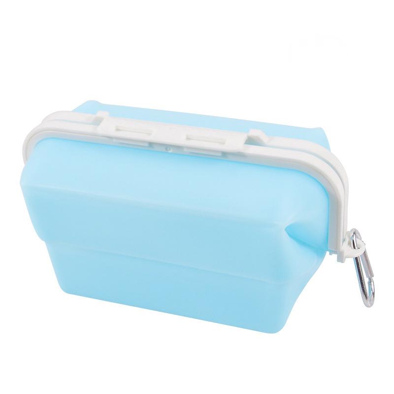 2pcs Silicone Food Storage Bags Microwave Safe, Anti Odor, Reusable Rectangular Containers with Clips for Refrigerator Organization Freshness