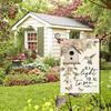 Double-Sided Garden Flag for Porch 12x18 Inch Fade-Resistant Spring Floral Butterfly Print Decorative Flag for Outdoor Yard Patio Mailbox Seasonal