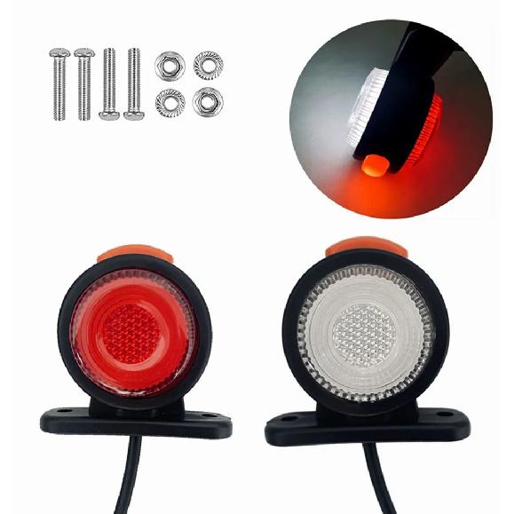 2PCS LED Position Lamp Truck Outline Lights 12V 24V Lorry Trailer Signal Side Marker Lights for Van Caravan Clearance Lamps