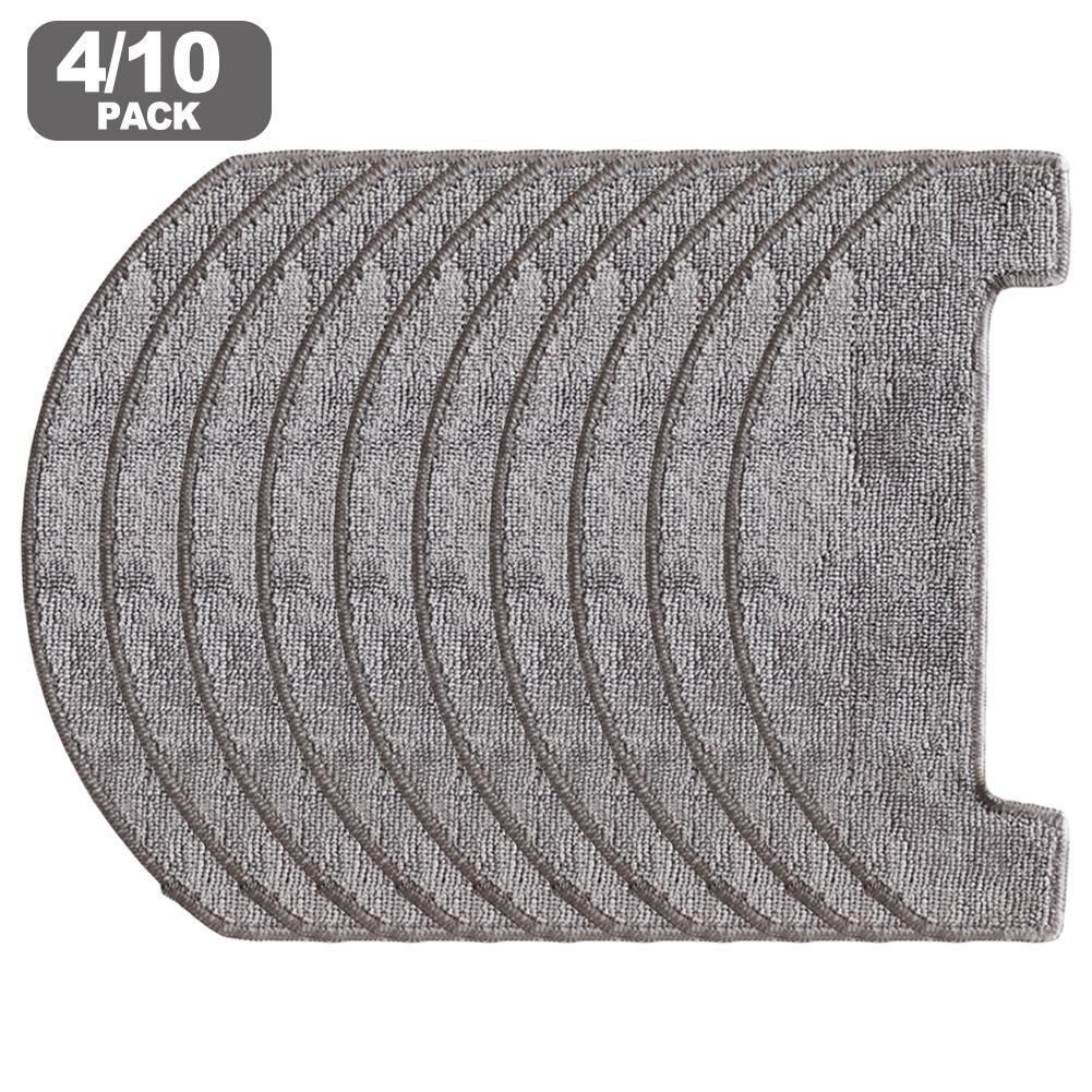 Washable Reusable Microfiber Mop Cloth Kit For Uninell UR3 Robot Vacuum Cleaner, Easy Installation Replacement Pads, 4/10 Pack