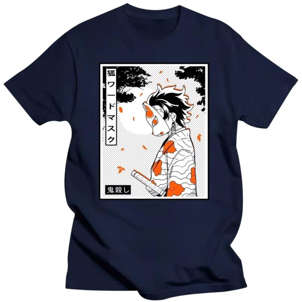 Demon Slayer Kimetsu No Yaiba T Shirt Men Cotton Tee Tops Anime Manga Tshirts Short Sleeve Fashion Streetwear T-shirt Oversize