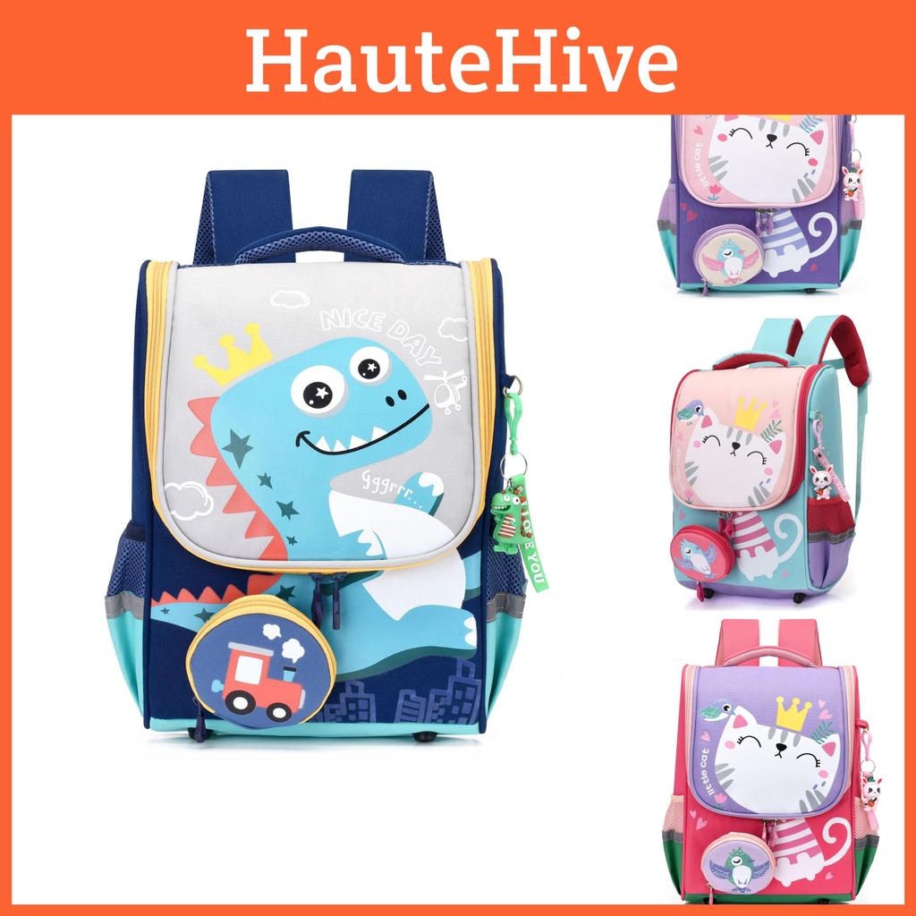 Cute Cartoon Toddler Backpack For Boys And Girls With Breathable Nylon Material