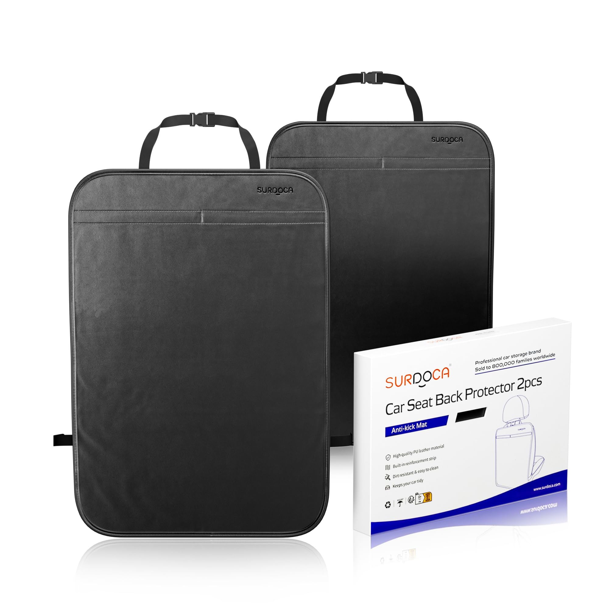 

Детское сиденье Kick PU защитное автомобильное сиденье Kick Prevention Seat набор из 2 чехлов, защитный чехол, кожа, коврик, чехол, подкладка, защита, протектор, противоскользящий, чёрный