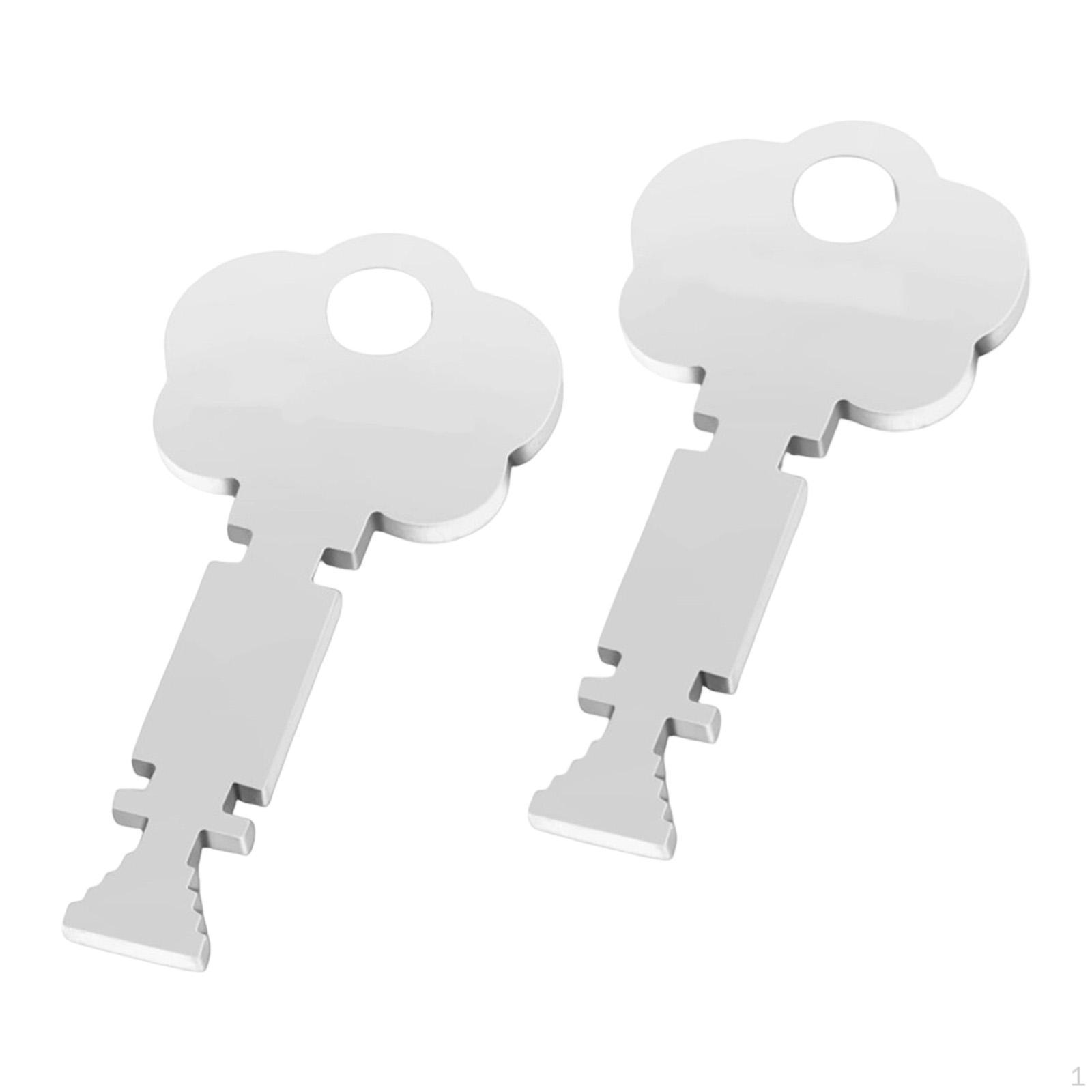 

2x Fire Alarm Box Keys for Elevator 25460 Compact Practical Reusable Accessories