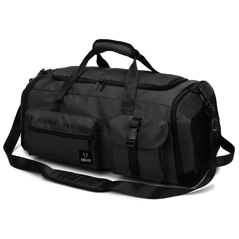 

Large Capacity Travel Backpack with Wet/Dry Compartments and Shoe Section - Multi-purpose Oxford Fitness Bag чёрный