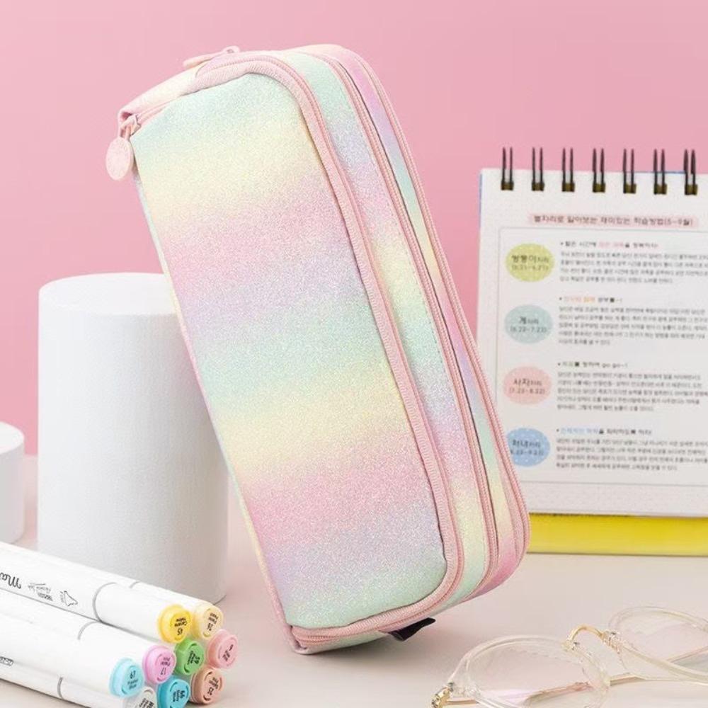 Portable Pencil Case Large Capacity Stationery Bag High Quality Pen Pouch  School Office Supplies