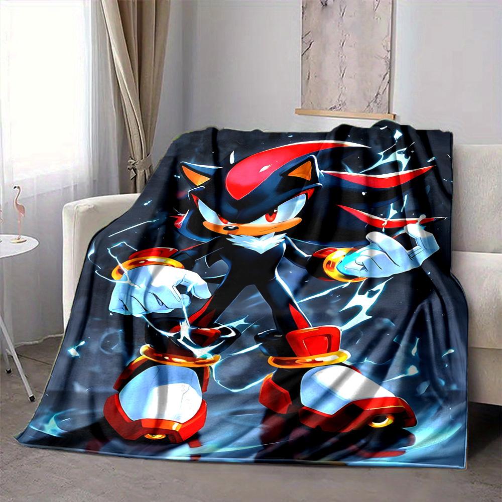 1pc Shadow Sonic Flannel Blanket, Soft Skin-Friendly with Digital Printing, Various Sizes Available for Family, Friends105