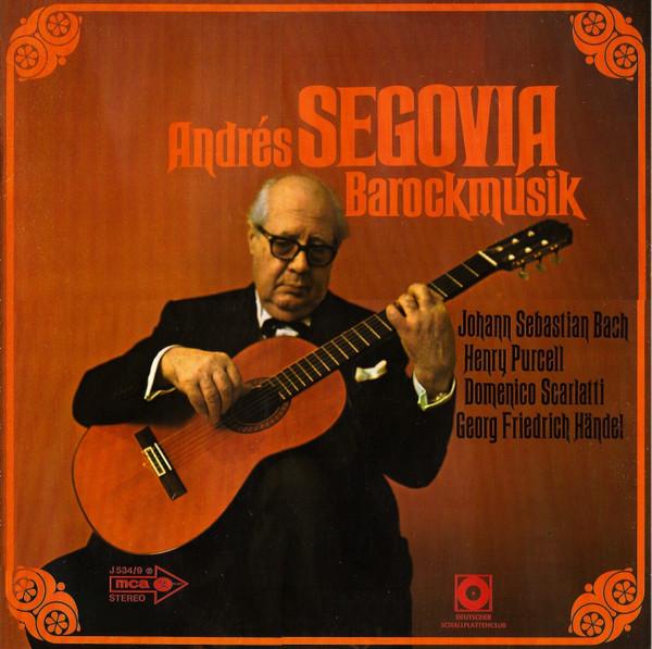 LP Record ANDRES SEGOVIA - Barockmusik J5349 MCA Records Germany Classical Used