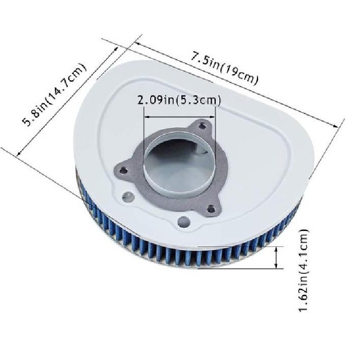 High Flow Air Filter HD-1508 For 08-13 Harley Road Glide  Electra Glide