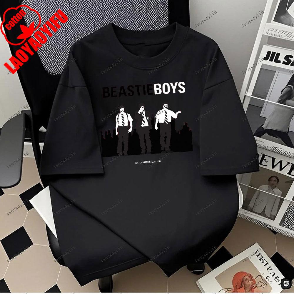 Beastie Boys Cool Tshirt ONeck Short Sleeves Hip Hop Music T Shirt Hipster Tops Tees Harajuku Camisetas 2025 Fashion Unisex Tops