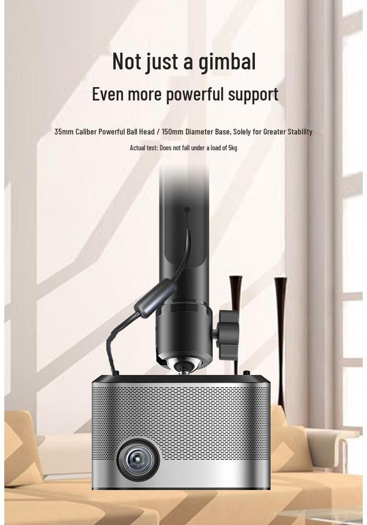 Universal Adjustable Aluminum Projector Ceiling/Wall Mount with Telescopic Arm and Ball Head