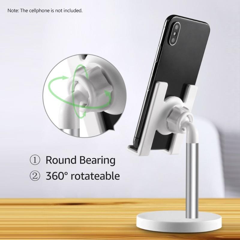 Handy-Ständer aus Aluminiumlegierung für Schreibtisch / Bett Kompatibel mit Mobiltelefon und Tablet kleiner als 10 Zoll
