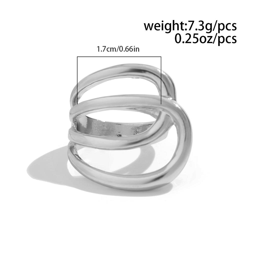 Ingemark 27 Styles Unique Exaggerated Big Flower Starfish Moon Rings Women Punk Geometric Adjustable Finger Ring Grunge Jewelry