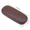 High Quality Wood Grain Hard Kit Holder Metal Reading Glasses Case For Men And Women Elegant PU Leather Eyeglass Box