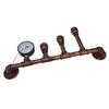 Iron Wall Lamp 3 Head Water Pipe Light Steampunk Retro Wall Lamp with E27 Socket for Restaurant