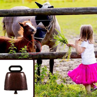 5er-Pack Weidekupferglocken, Tierkupfer Lautes Bronze Kleine Messingglocke, für Kuh Pferd Schaf Katzen Kleine Haustiere Diebstahlschutz Zubehör