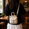 Japanese Ins Simple Casual Drawstring Women's Bucket Bag New Literary and Artistic Small Fragrance One-shoulder Crossbody Bag