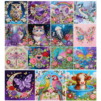 Kits de Pintura de Diamantes y Arte de Gemas de Perlas DIY para Adultos Decoración del Hogar Pinturas de Puntos de Diamante Artesanía de Imágenes 25x25cm Con Marco