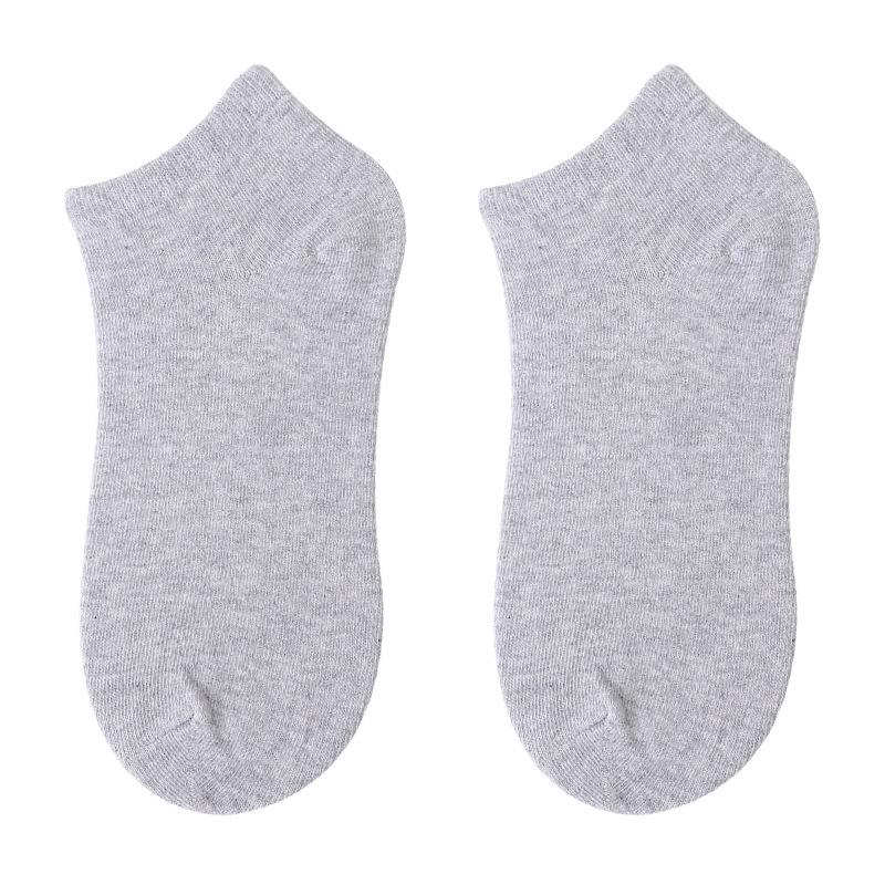 Odor-Resistant Cotton Disposable Socks: Unisex, Black/White/Gray, Sweat-Absorbent, No-Wash, Summer Thin Style.