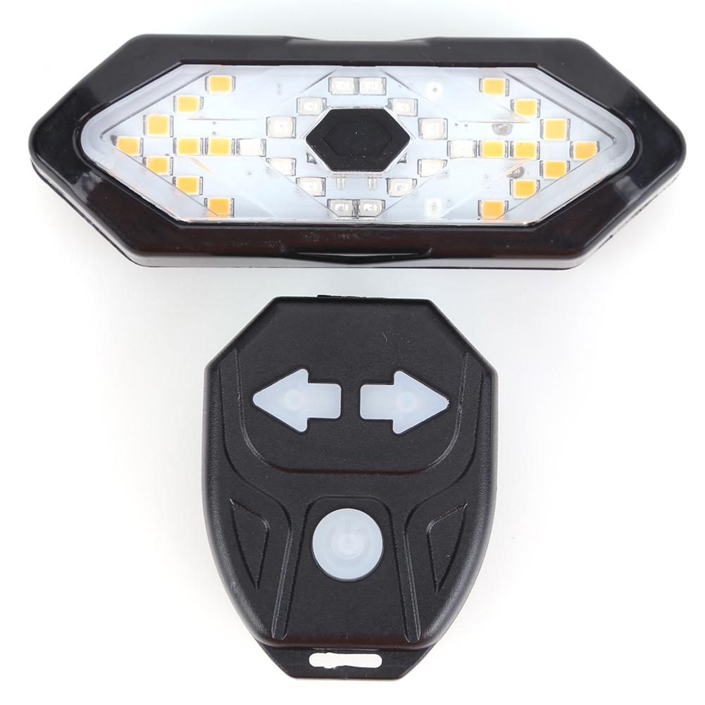 Wireless Bike Horn Alarm with Turn Signals USB Rechargeable Warning Cycling Lighting for Night Riding Bike Tail Lights