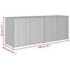 Vidaxl Armadietto da Giardino, Grigio, 198X55,5X80 Cm, Rattan PE